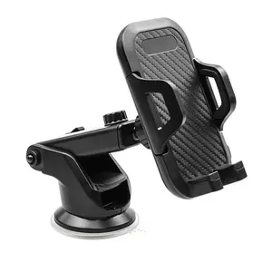 New carbon fiber car mobile phone bracket dashboard navigation telescopic suction cup mobile phone rack car phone holder car air outlet bracket Vent Mount
