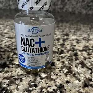 glutathione for dark skin Daitea NAC + Glutathione Health Supplement, Supports Liver Health, Supports  Skin Health,120 Capsules Vitamins Healthcare