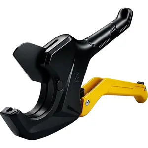 PVC Pipe Cutter, Up to 2-1/2", Ratchet Pipe Shears Heavy-Duty, Pex Cutting Tool for Cutting PEX, PVC, PPR Plastic Hoses and Plumbing Pipe
