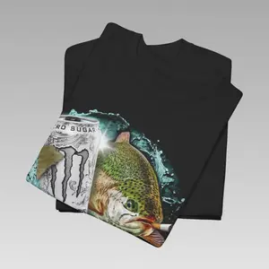Funny Dope Fish Shirt – White Monster Fish Tee, Unisex Cotton Tee