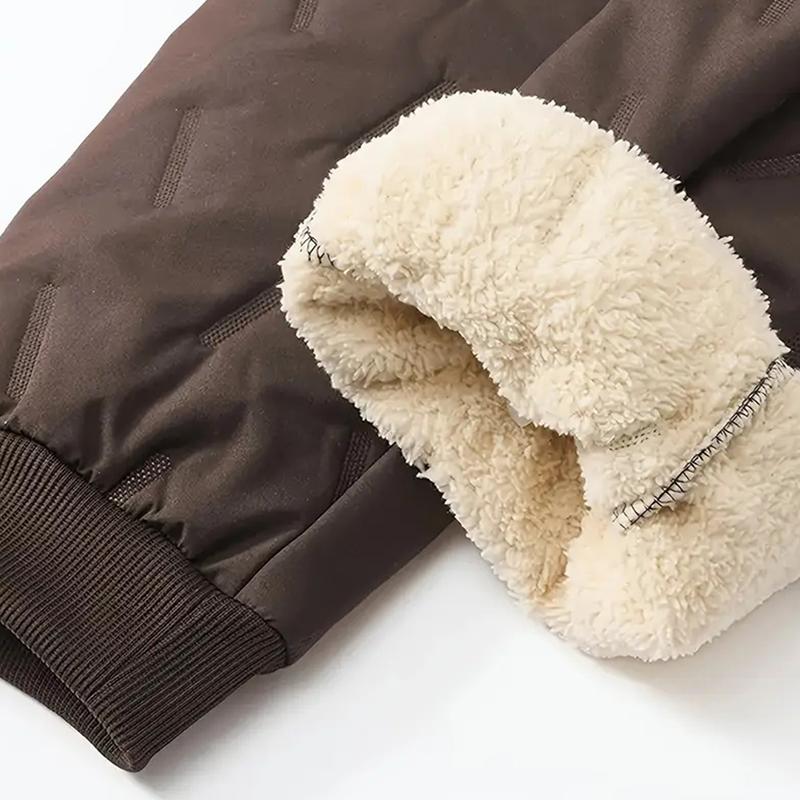 Men's Thermal Pants Heavyweight Insulated Cotton Winter Trousers with Drawstring Waistband, Black Cold Resistant Daily & Formal Wear with Side Pockets Suitable for Office Work and Outdoor Activities warm Men's Thermal Pants Heavyweight Insulated Cotton Winter Trousers with Drawstring Waistband, Black Cold Resistant Daily & Formal Wear with Side Pockets Suitable for Office Work and Outdoor Activities warm