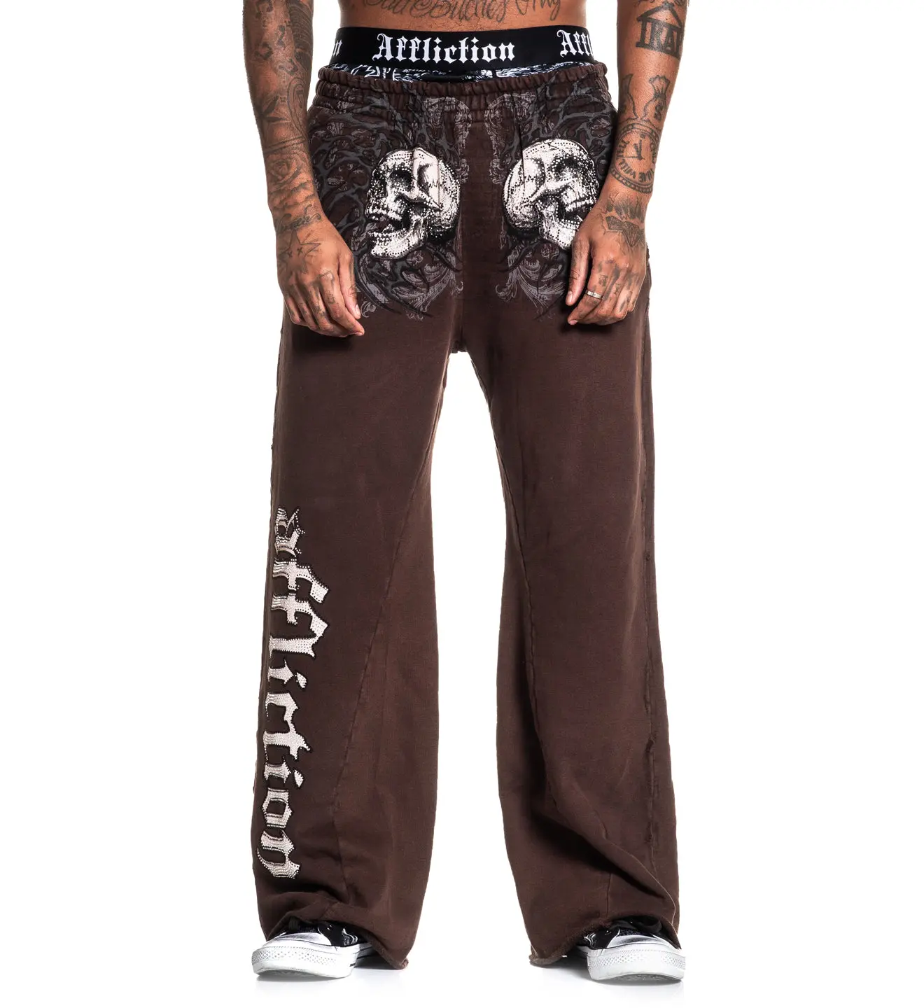 Affliction Men's Wide Leg Pants Collapse Affliction Men's Wide Leg Pants Collapse