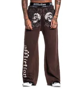 Affliction Men's Wide Leg Pants Collapse