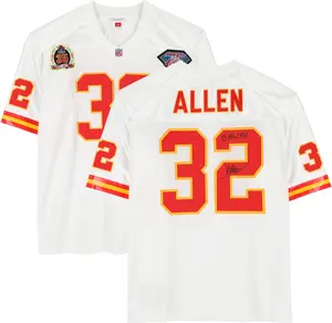 Marcus Allen Kansas City Chiefs Autographed Mitchell and Ness 1994 White Authentic Jersey with "93 NFL COPY" Inscription - Fanatics Authentic Certified