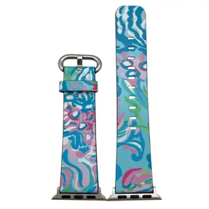 Olivia Pratt Abstract Faux Leather Watch Band #9