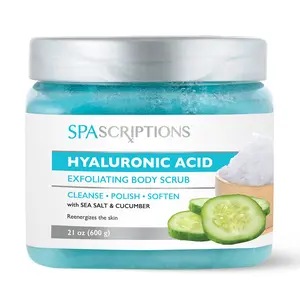 Hyaluronic Acid Exfoliating Body Scrub Body Care Cucumber Skin Care Clear Daily Moisture Polish Gentle