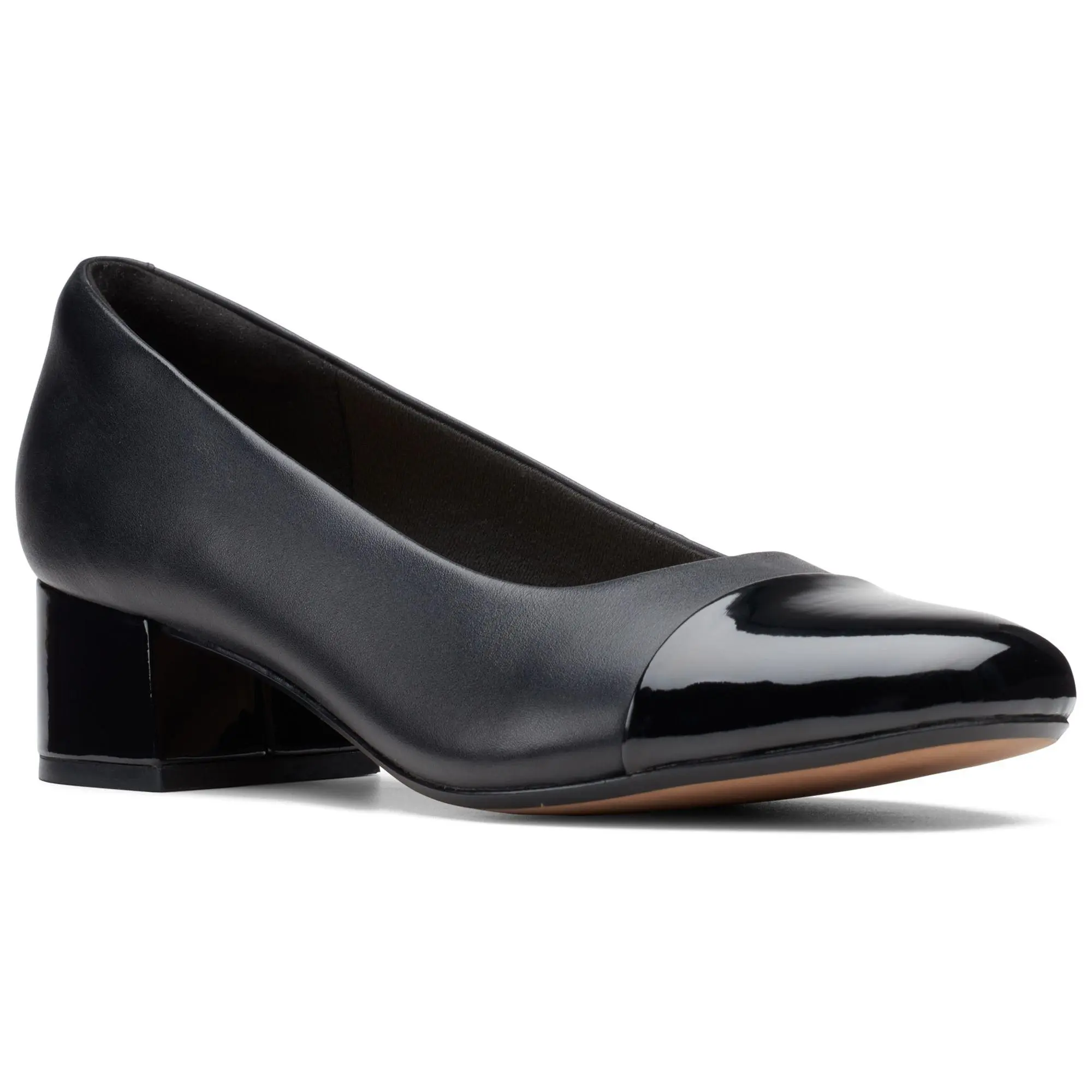 Clarks Collection Leather Cap Toe Heel - Marilyn Sara