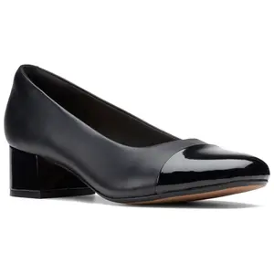 Clarks Collection Leather Cap Toe Heel - Marilyn Sara