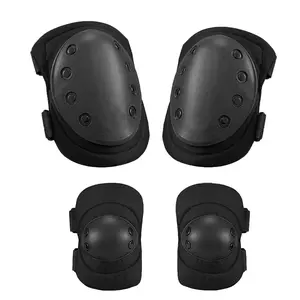 4-Piece Knee and Elbow Brace Set, Sports Protective Gear, Ideal for Outdoor Cs Graffiti Ball Games, Cycling, Skateboarding, Ice Skating, Adult Use
