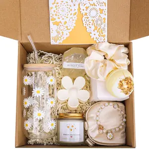 Birthday Gifts for Teen Girls, Happy Birthday  Basket for Women,  18th 21st Birthday Gifts for Girls, Friendship, Sister, Daughter, Girlfriend - Daisy Birthday  Ideas Set