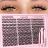 PURELEOR Lash Clusters Kit or Single Box Wispy Cluster Lashes Natural DIY Eyelash Extensions 10-16mm 300pcs C Curl Individual Eyelashes Extension,familyfun