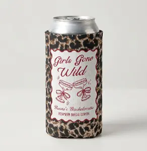 Girls Gone WIld Bachelorette Party Can Cooler-Wild WIld Wife Bachelorette Weekend Party Favors, leopard print bachelorette favors