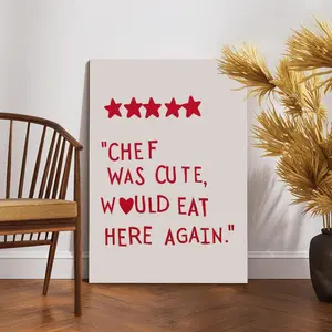 Kitchen Quotes Canvas Poster, Trendy Wall Art, Preppy Girly Kitchen Decor, Home Decor, Modern HomeDecor, Wall Picture for Dining Room, Living Room, Dorm, Ornaments