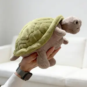 Timmy Turtle Weighted Plush Toy - Soft, Cuddly, Skin-Friendly Fabric, Individually Compressible Anxiety Relief Stuffed Animal Gift for Kids