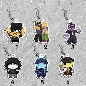 Forsaken Keychain Video Game Gift, Roblox Acrylic Keychain, Two Time, Chance,  007n7, Mafioso  Gamer Gift