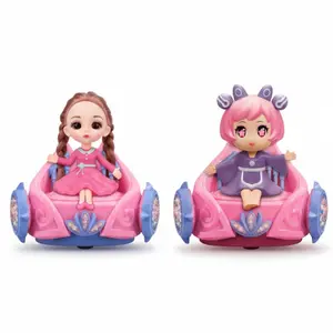 Inteactive Dancing Doll Toy, Electric spinning Toys with Music and Lights, Montessori Toys, Kids Toys, Pretended Birthday Gift Toy for Kids