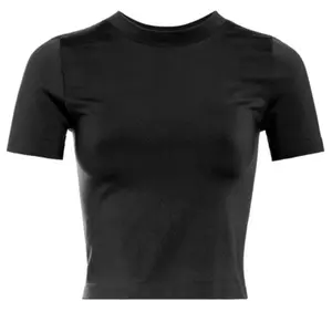 Nyra Top-Smooth thick banded tee  Fabric Contents:  Label:   92% nylon 8% spandex