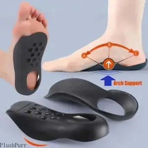 4-pack Orthotic Insoles for Flat Feet & Bow Legs Correction, Arch Support Inserts for Plantar Fasciitis Relief, Comfort Foot Care Pad for Men Women, Breathable Shock Absorption for Daily Walking Running Work tiktokshopspringglowup,summervibes outdoorfun
