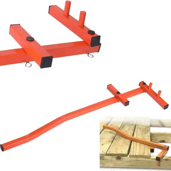 Decking Straightening Tool Deck Board Bender Straightener Bending Carbon Steel Srtaightener 66CM/26In Weight 1.3KG Universal Wood Universal