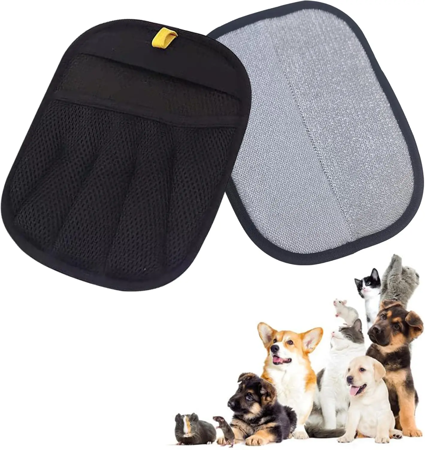 Upgraded Electrostatic Pet Hair Removal Glove for Cats & Dogs - Thickened Reusable & Washable Magic Brush, Pet Hair Remover Glove Tool for Clothes, Couch, Carpet, Furniture & Car Seat