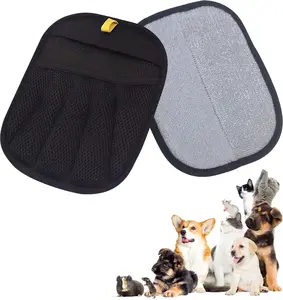 Upgraded Electrostatic Pet Hair Removal Glove for Cats & Dogs - Thickened Reusable & Washable Magic Brush, Pet Hair Remover Glove Tool for Clothes, Couch, Carpet, Furniture & Car Seat