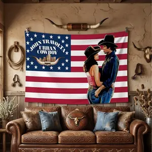 Urban Cowboy Tapestry Flag, Urban Cowboy Flag