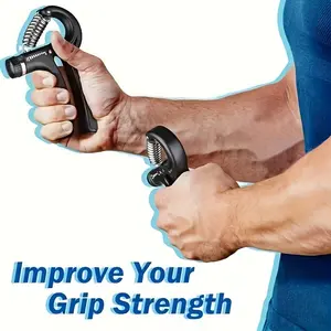 Adjustable Hand/Wrist Trainer - Heavy-Duty Manual Resistance Machine | Portable Home Fitness Equipment for Arm and Forearm Muscle Workouts, No Power Needed, Enhances Grip Strength, Forearm Trainer, Wrist Strengthening, Green Polypropylene
