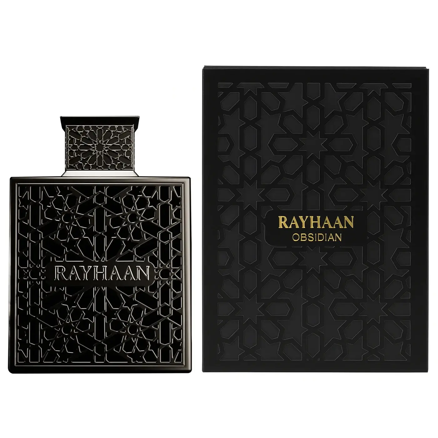 Rayhaan Obsidian Eau de Parfum Spray for Men 3.4 Ounce Rayhaan Obsidian Eau de Parfum Spray for Men 3.4 Ounce