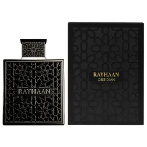 Rayhaan Obsidian Eau de Parfum Spray for Men 3.4 Ounce