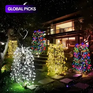 Outdoor Solar Firework Lights, LED Copper Wire Waterproof Garden Decorative Lights, Solar Post Lights, 8 Modes Landscape Lighting, Holiday Lawn Decoration, Outdoor Pathway Lighting #GLOBAL PICKS