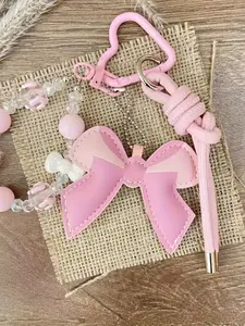 Sweet Fresh Elegant Bow Keychain Pendant, Trendy Cute Keychain, Adorable Accessory for Keys, Perfect Gift Idea, Stylish and Functional Key Holder