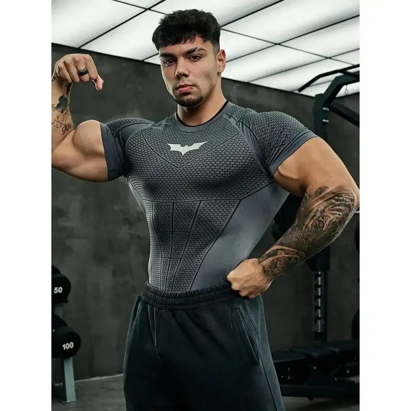 batman compression shirt grey - TikTok Shop