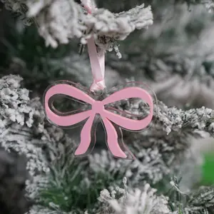 2025 Pink Coquette Christmas Ornament Gift Idea