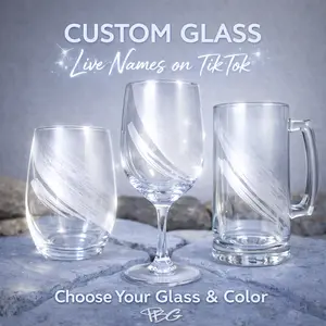 Custom Glass - Live Names On Tiktok!
