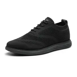 BRUNO MARC KnitFlex Breeze+ Men's Closed Mesh Sneakers - Lightweight Oxfords, Casual Trainers, Office Shoes, Athletic Sports Shoes