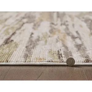 Mira 4617 Ivory/Sage Elements Machine WovenPerformance Area Rug - KAS