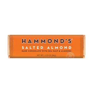 Salted Almond Dark Chocolate Bars