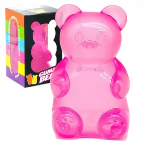 Gummy Bear Sensory Fidget Toys with Jelly-Like Filling, Soft Stress Relief, Anxiety Relief, Calming Fidget Toys for Kids Adults, Birthday Gifts, Party Favor Bag Filler