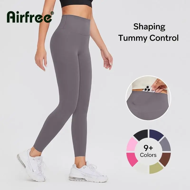 Women's High Waisted Workout Leggings 24'' Inseam Moisture-Wicking Stretch Yoga Pants with Hidden Back Pocket for Gym, Running & Everyday Wear