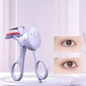 Heated Eyelash Curler, Long-Lasting Curl, Fast Heating, Makeup Artist Recommended, Quick Set, Easy for Beginners, Portable and Compact