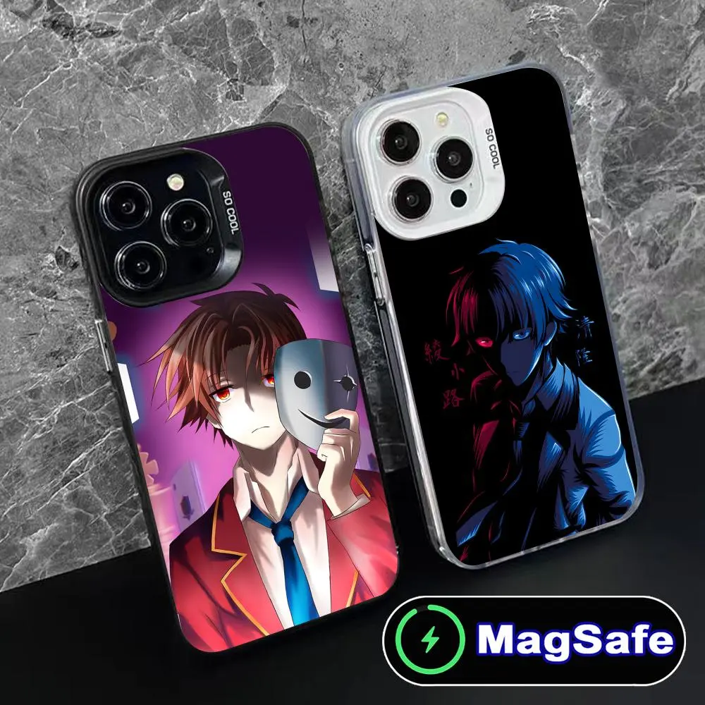 Classroom Elite Ayanokoji MagSafe Artistic Phone Case for iPhone 17 Pro Max, Pro, 16 Plus, 15,14,13,12,11 - Black Shockproof Protective Cover for Smartphone, Cellphone, Handheld Devices, Ideal Birthday Gift