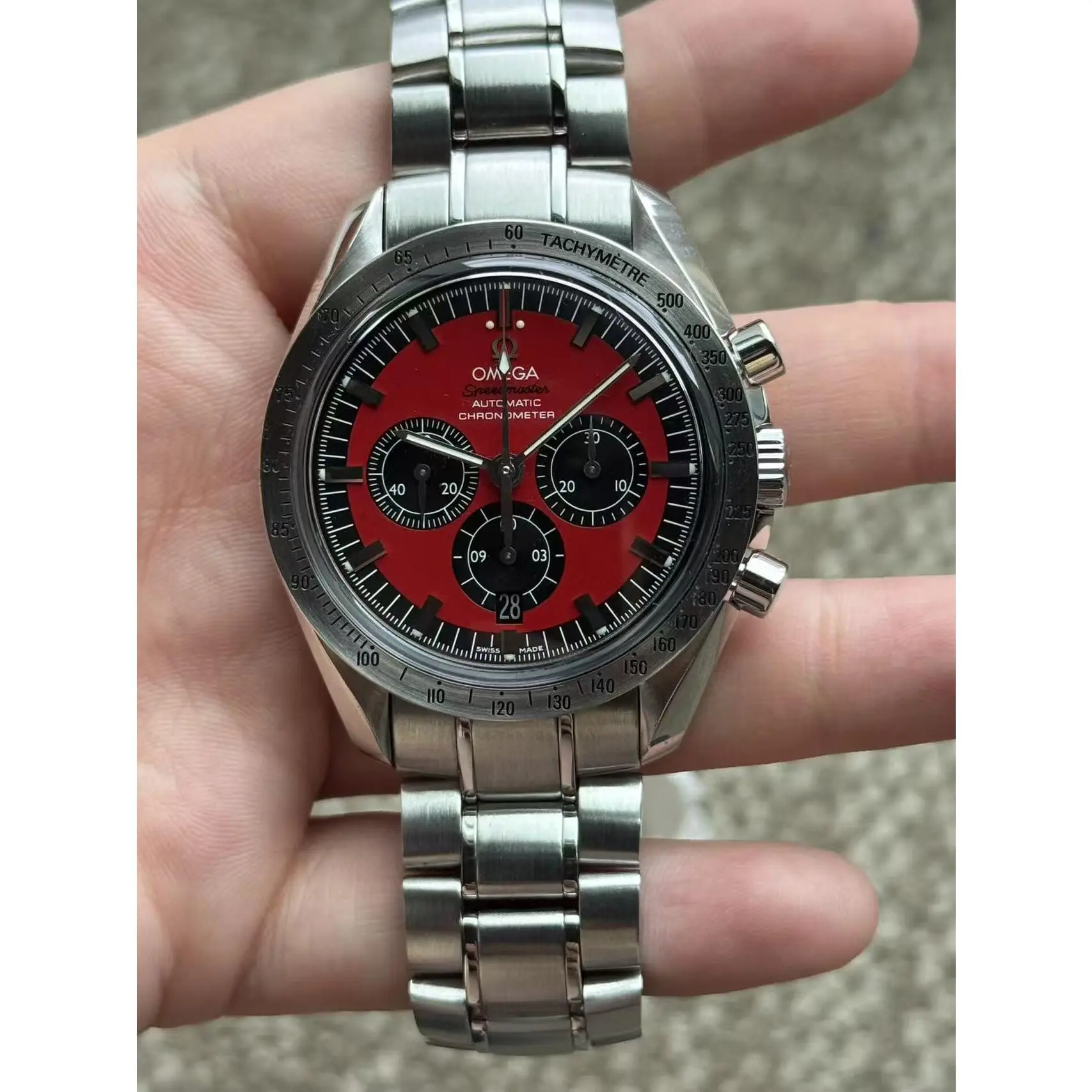 Omega Speedmaster 42 Stainless Steel Mechanical Men's Watch  78114620   18CM