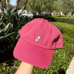 Classic Cotton Chino Baseball Cap with Embroidery - Soft Pastel Spring Collection