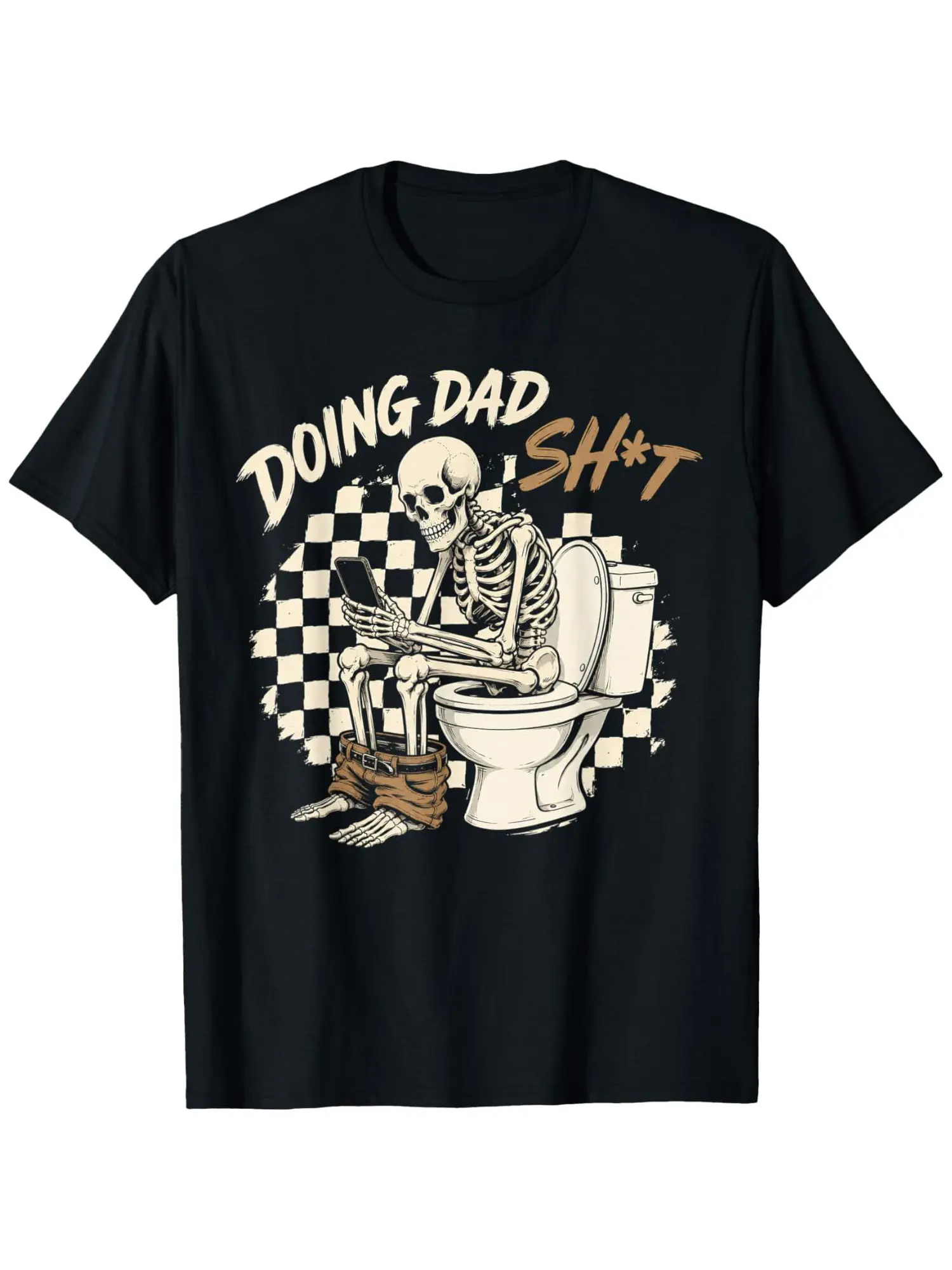 Funny Doing Dad Shit Father_s Day Skeleton Humor Men Gifts T-Shirt,Fathersday Gift