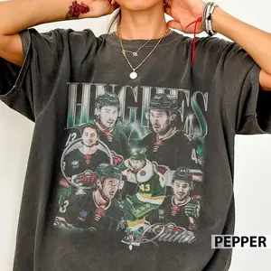 [Sale Up To 50%] Quinn Hughes Minnesota Hockey Bootleg Comfort Colors Shirt