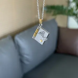 Book Necklace for Granddaughter (Spanish Version)