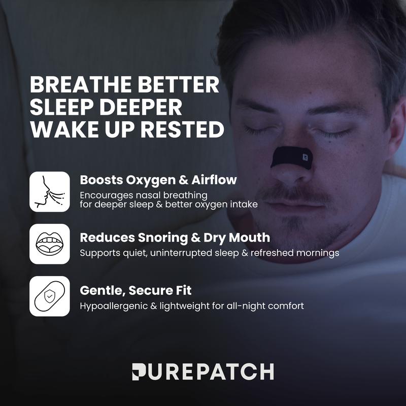 Pure Patch Nose Strips - Breathe Easier, Relieve Congestion & Boost Performance