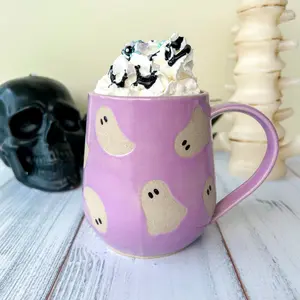 Purple Ghost Ceramic Mug