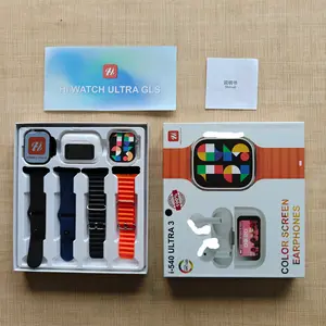 2026 New I540 Set with Screen Earphones Gift Box, Silicone Sports Bands, Compatible with Apple Watch Ultra 2/iwatch Series 1-1 Se
