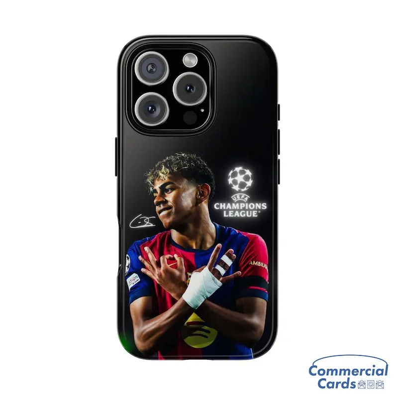 Lamine Yamal Phone Case, Phone Case for Yamal Fan, Gift for Barcelona fans, Football fan present, Barcelona Fan Gift, Apple & Samsung Phone